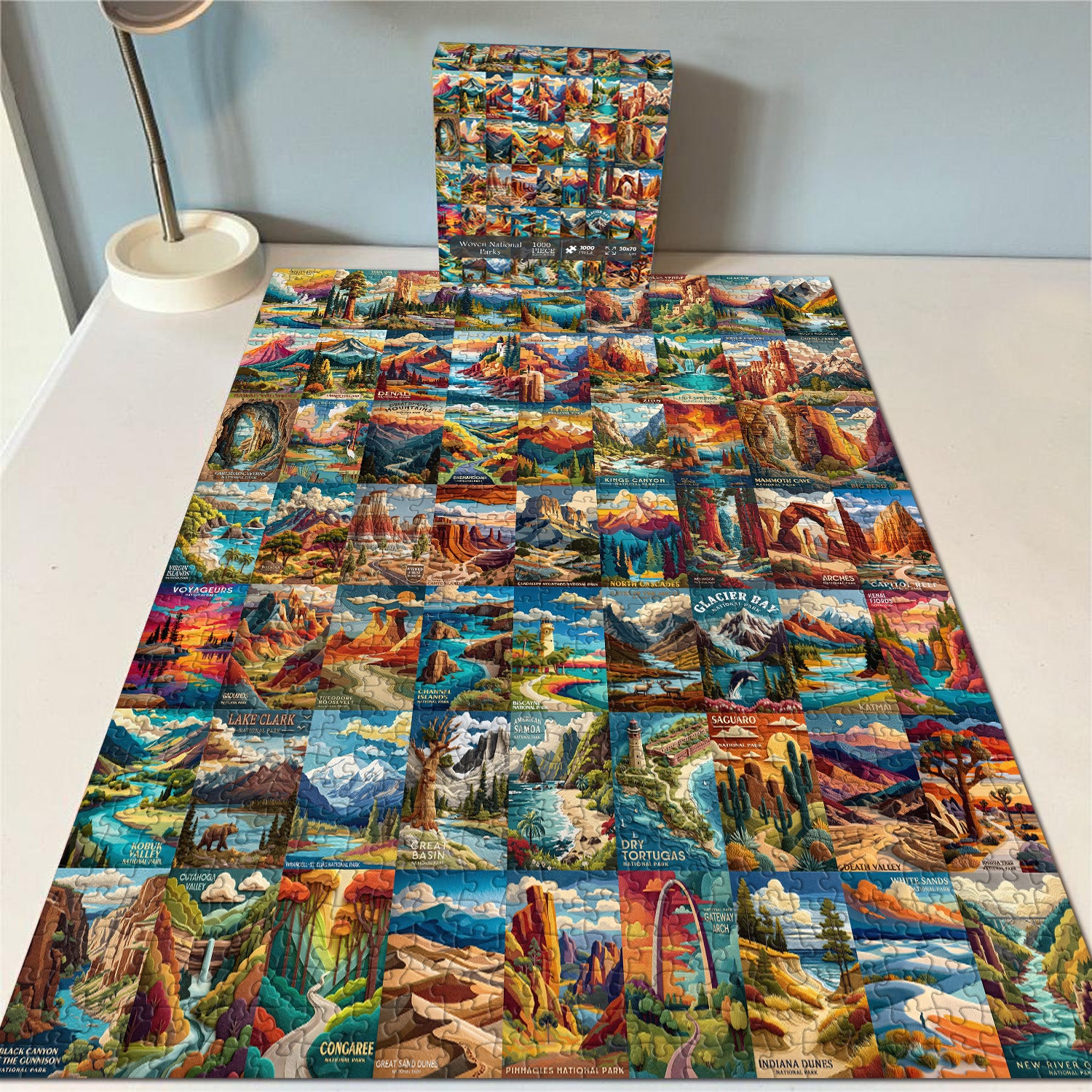 Woven National Parks Jigsaw Puzzle 1000 Pieces