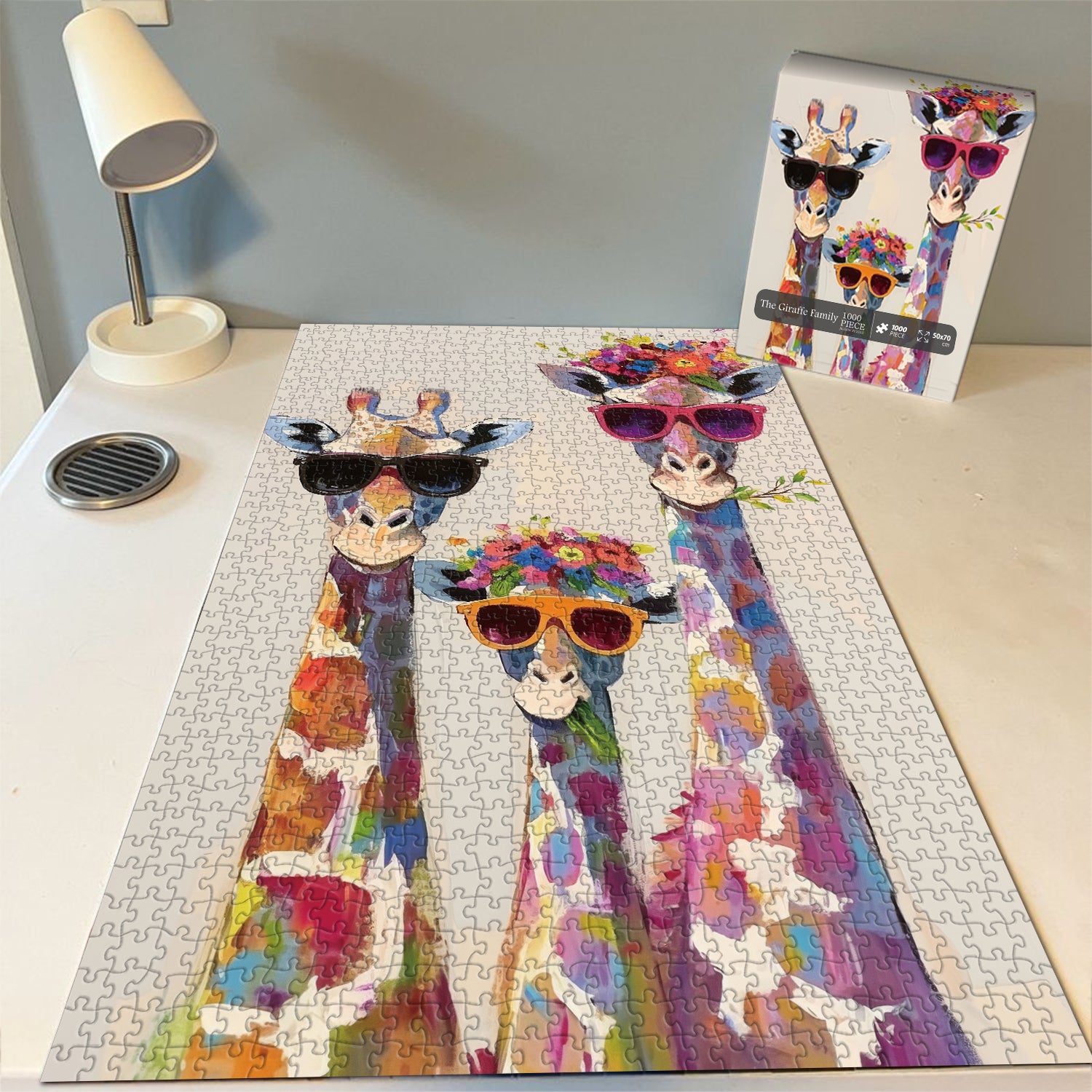 The Giraffe Family Jigsaw Puzzles 1000 Piece