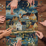 Silent Brook Village Jigsaw Puzzle 1000 Pieces