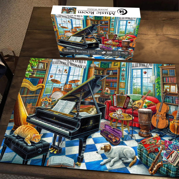 Music Room Jigsaw Puzzle 1000 Pieces – Puzzlepickup