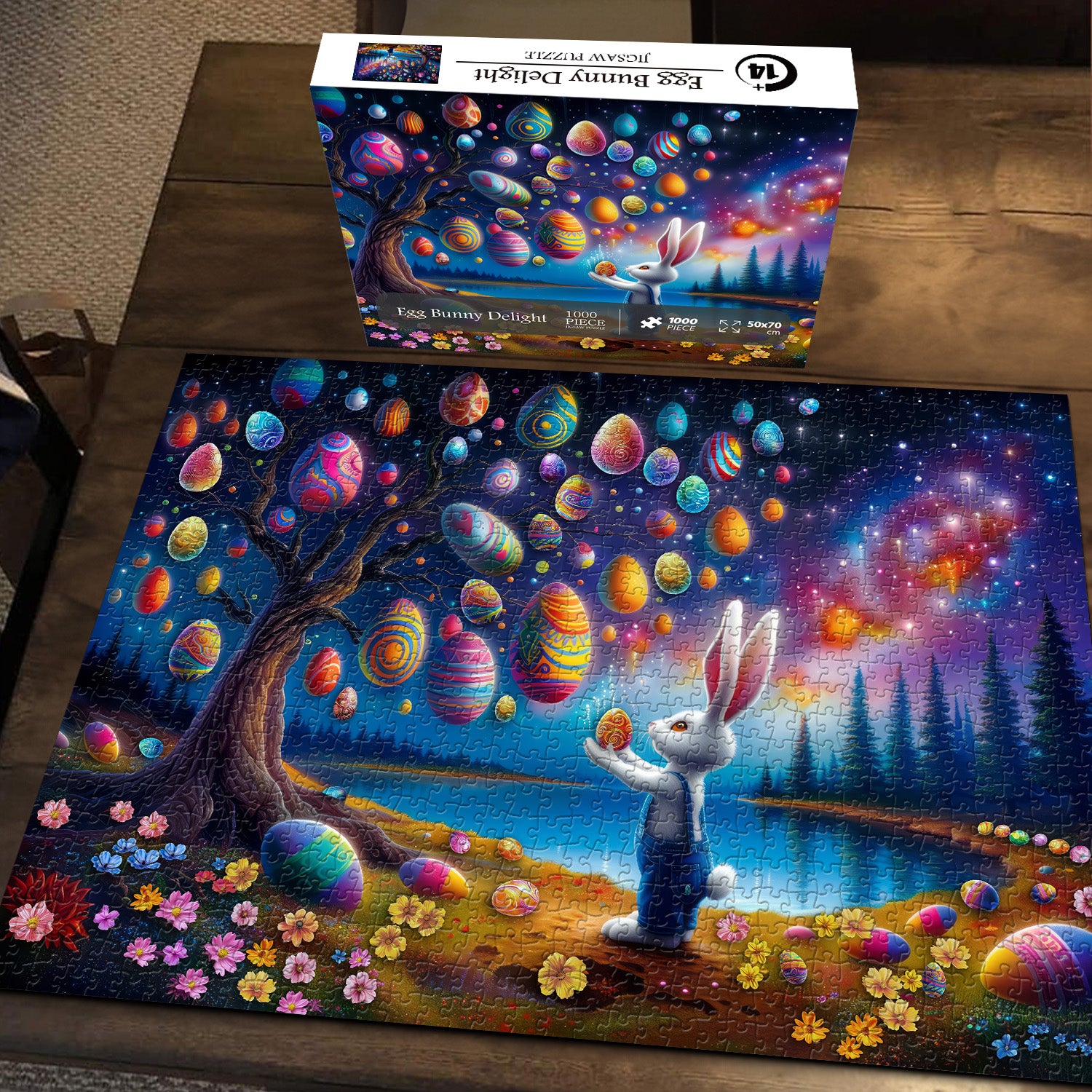 Egg Bunny Delight Jigsaw Puzzle 1000 Pieces