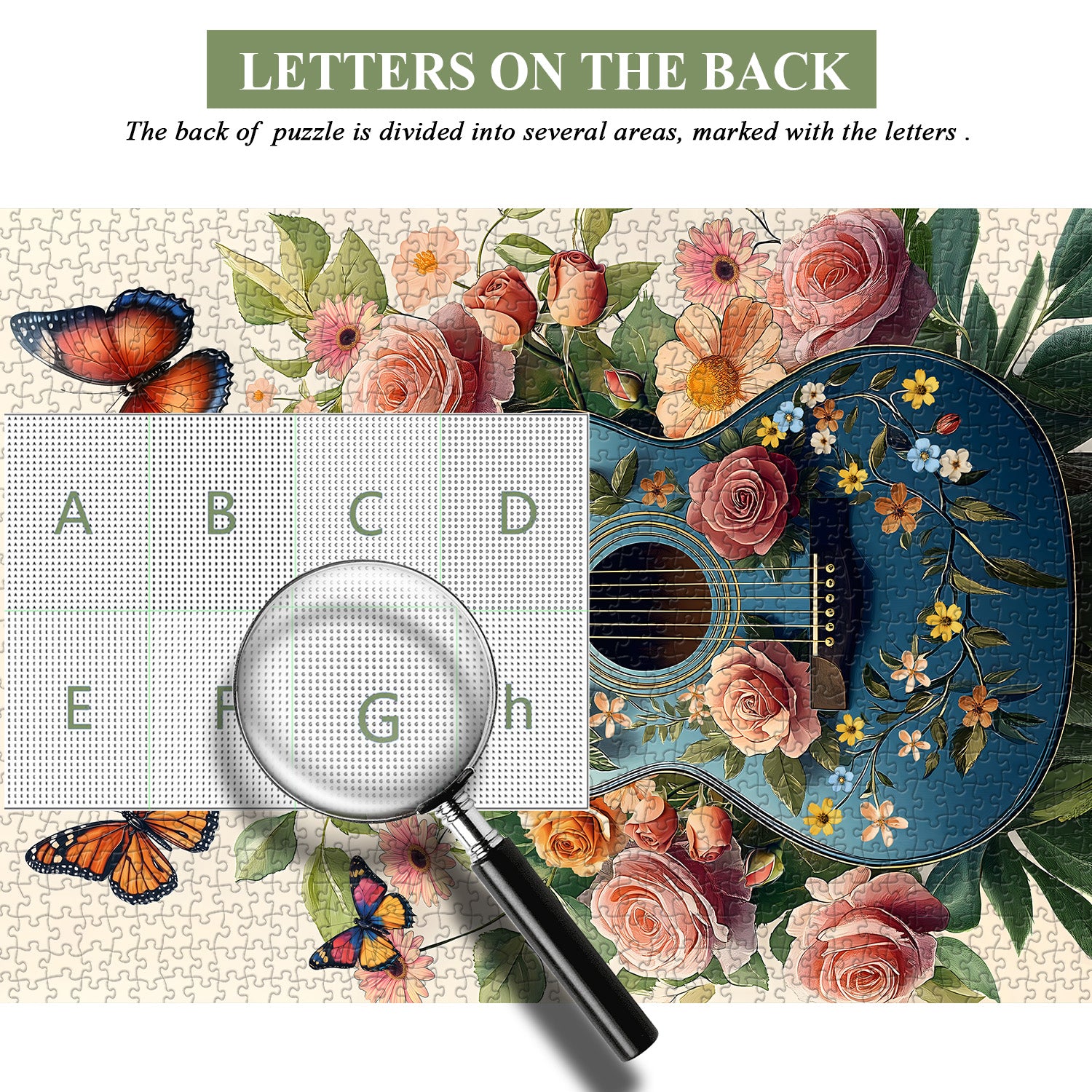 Guitar in Bloom Jigsaw Puzzle 1000 Pieces