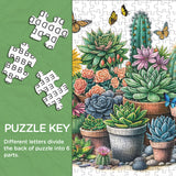 Sunny Succulents Jigsaw Puzzle 1000 Pieces