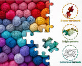 Rainbow Yarn Jigsaw Puzzle 1000 Pieces