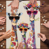 The Giraffe Family Jigsaw Puzzles 1000 Piece