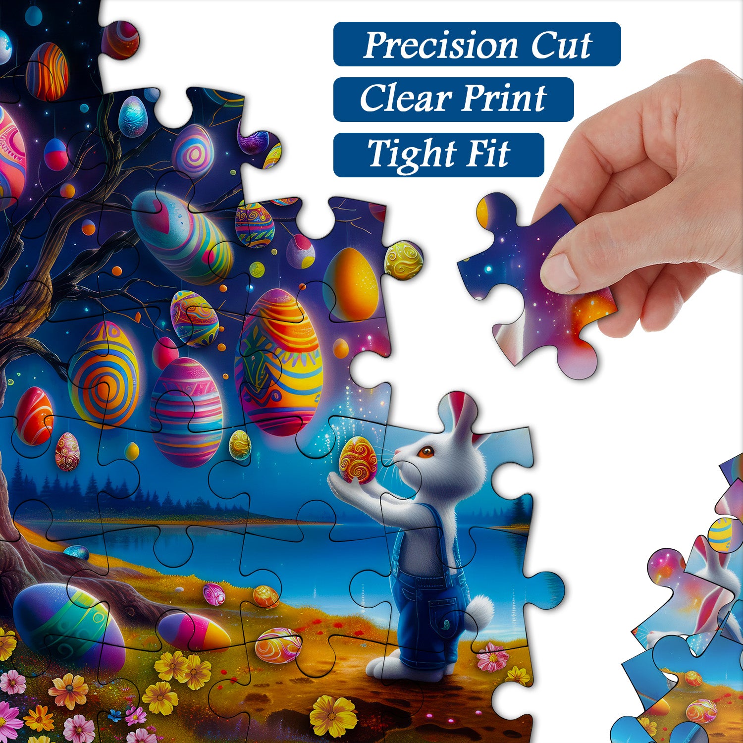 Egg Bunny Delight Jigsaw Puzzle 1000 Pieces