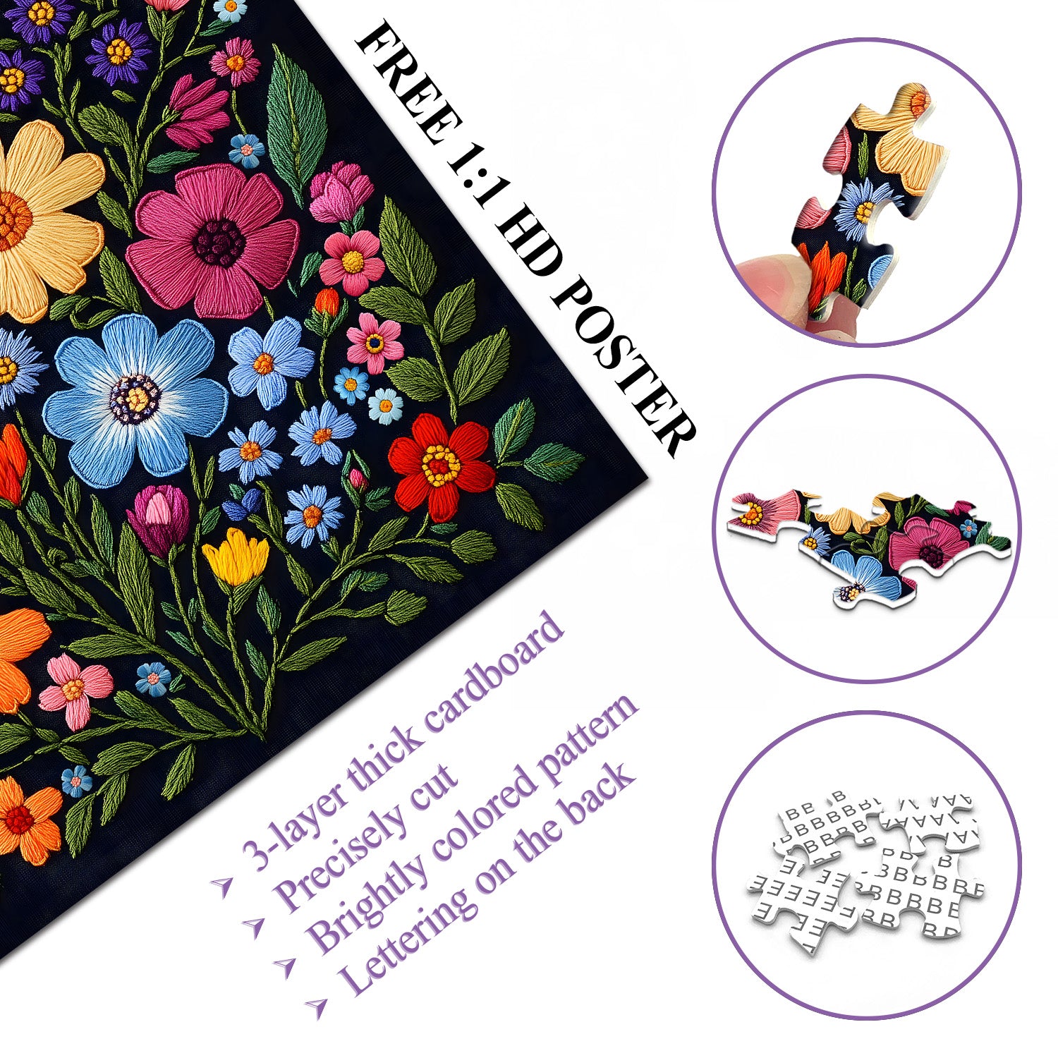 Wildflower Symphony Jigsaw Puzzle 1000 Pieces