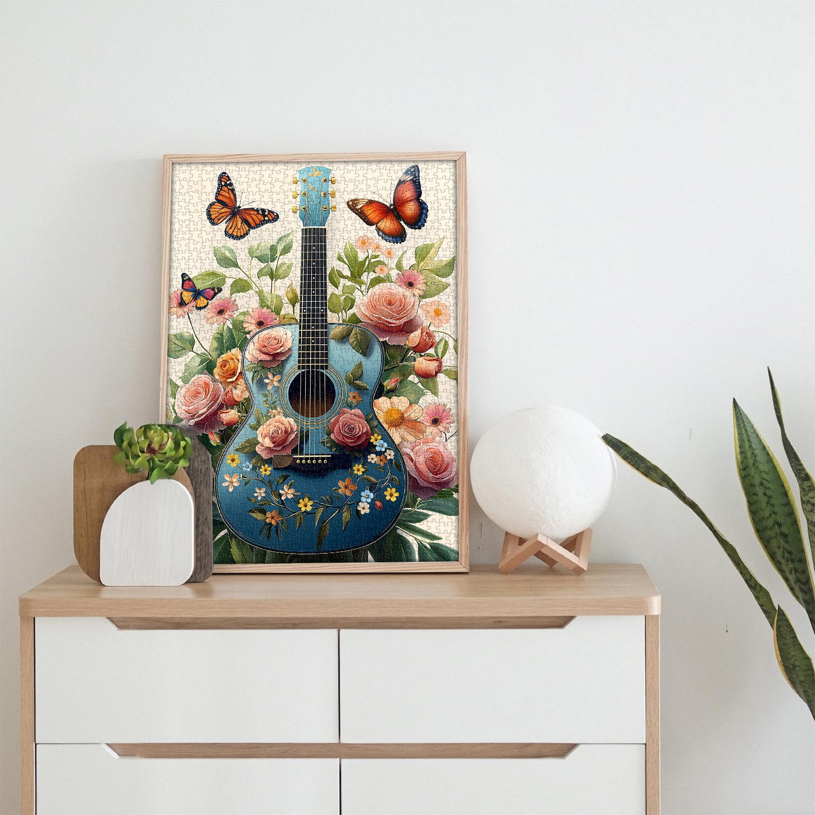 Guitar in Bloom Jigsaw Puzzle 1000 Pieces