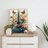 Guitar in Bloom Jigsaw Puzzle 1000 Pieces