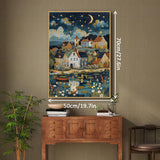 Silent Brook Village Jigsaw Puzzle 1000 Pieces