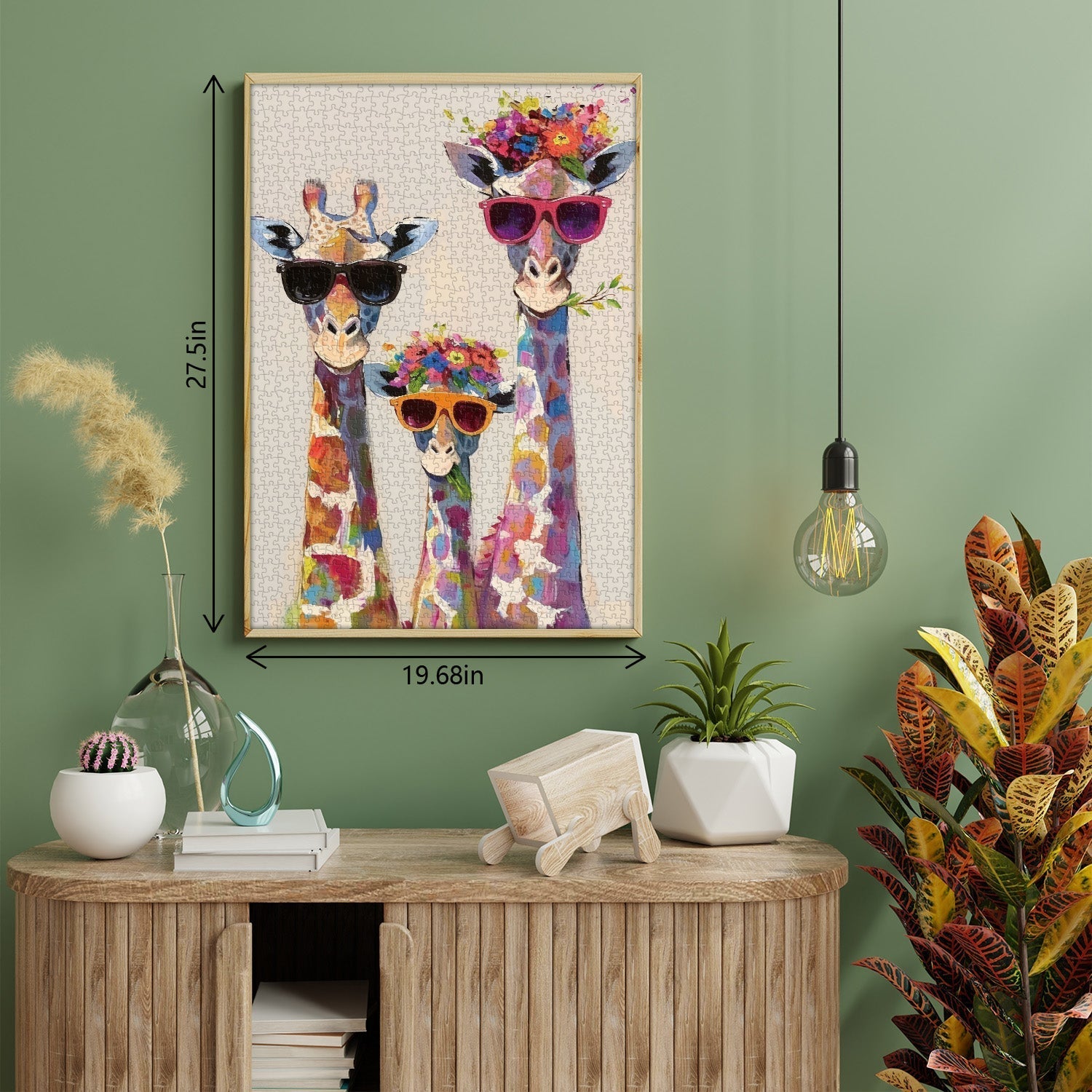 The Giraffe Family Jigsaw Puzzles 1000 Piece