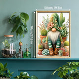 Succulent Garden Gnome Jigsaw Puzzle 1000 Pieces