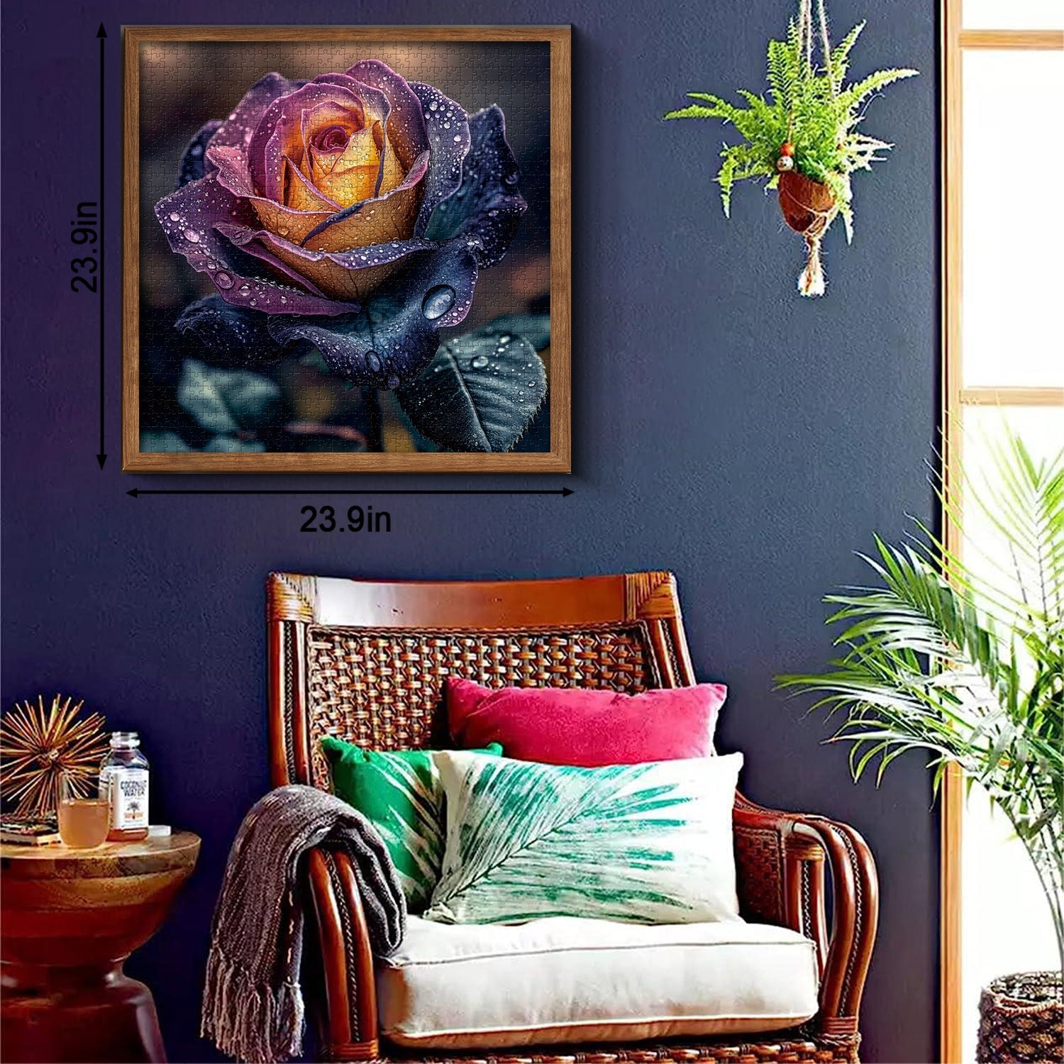 Rainbow Rose Jigsaw Puzzles 1000 Pieces