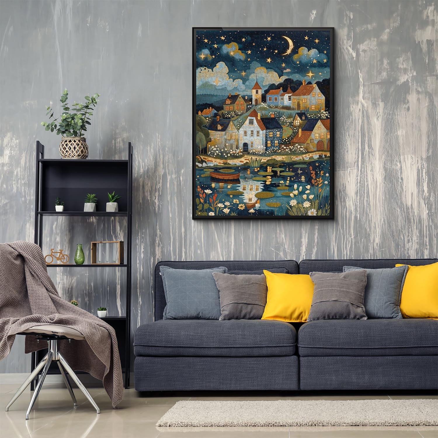 Silent Brook Village Jigsaw Puzzle 1000 Pieces