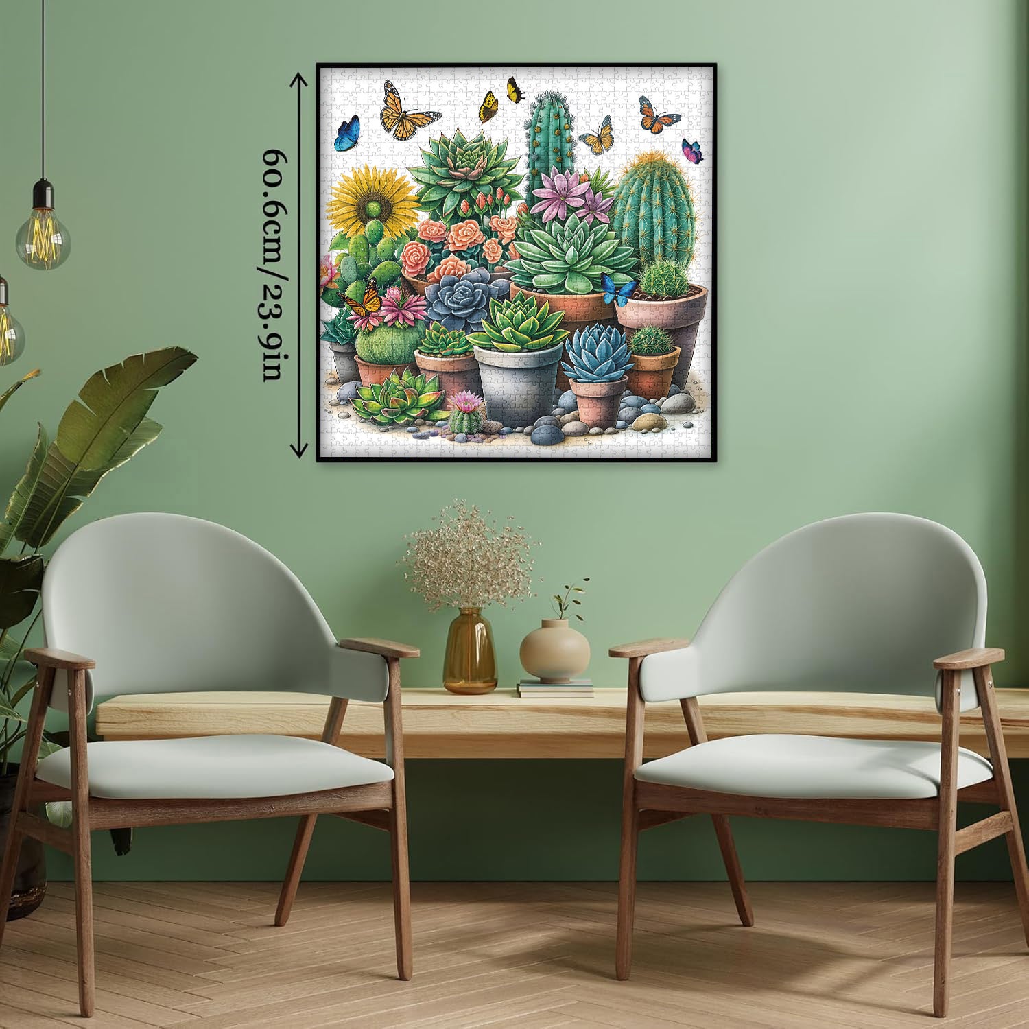 Sunny Succulents Jigsaw Puzzle 1000 Pieces