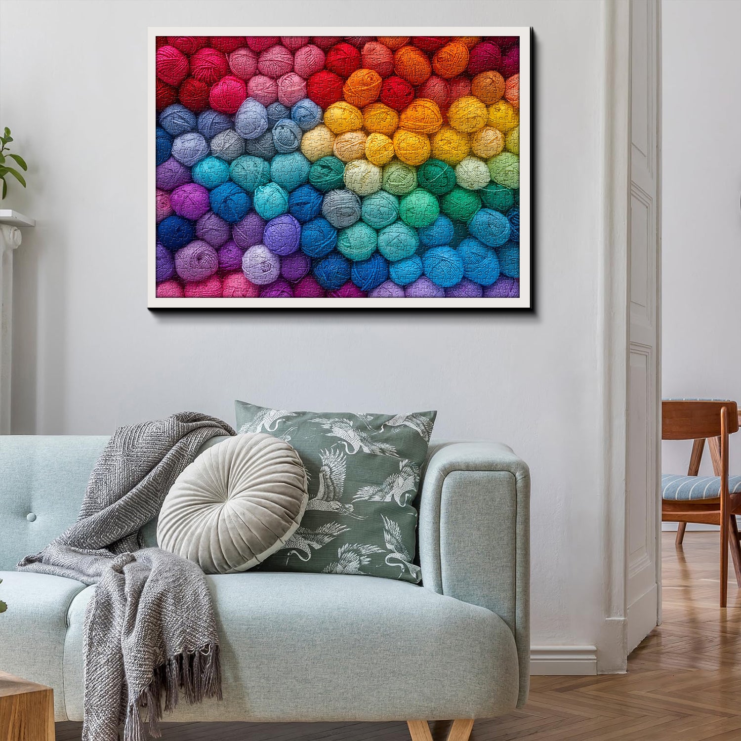 Rainbow Yarn Jigsaw Puzzle 1000 Pieces