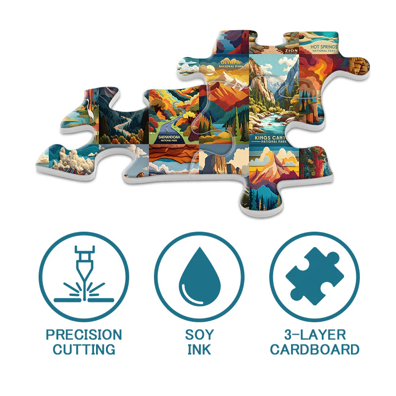 Woven National Parks Jigsaw Puzzle 1000 Pieces