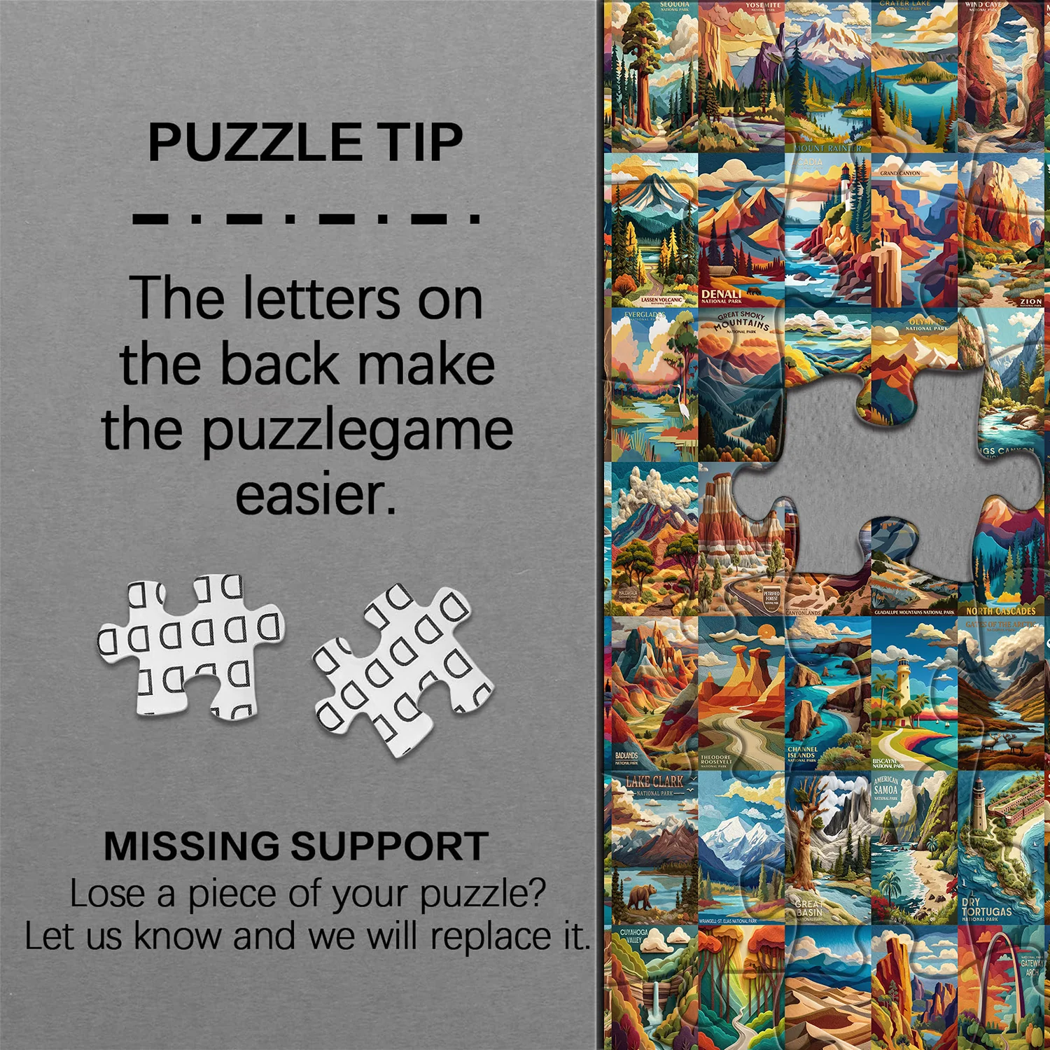 Woven National Parks Jigsaw Puzzle 1000 Pieces