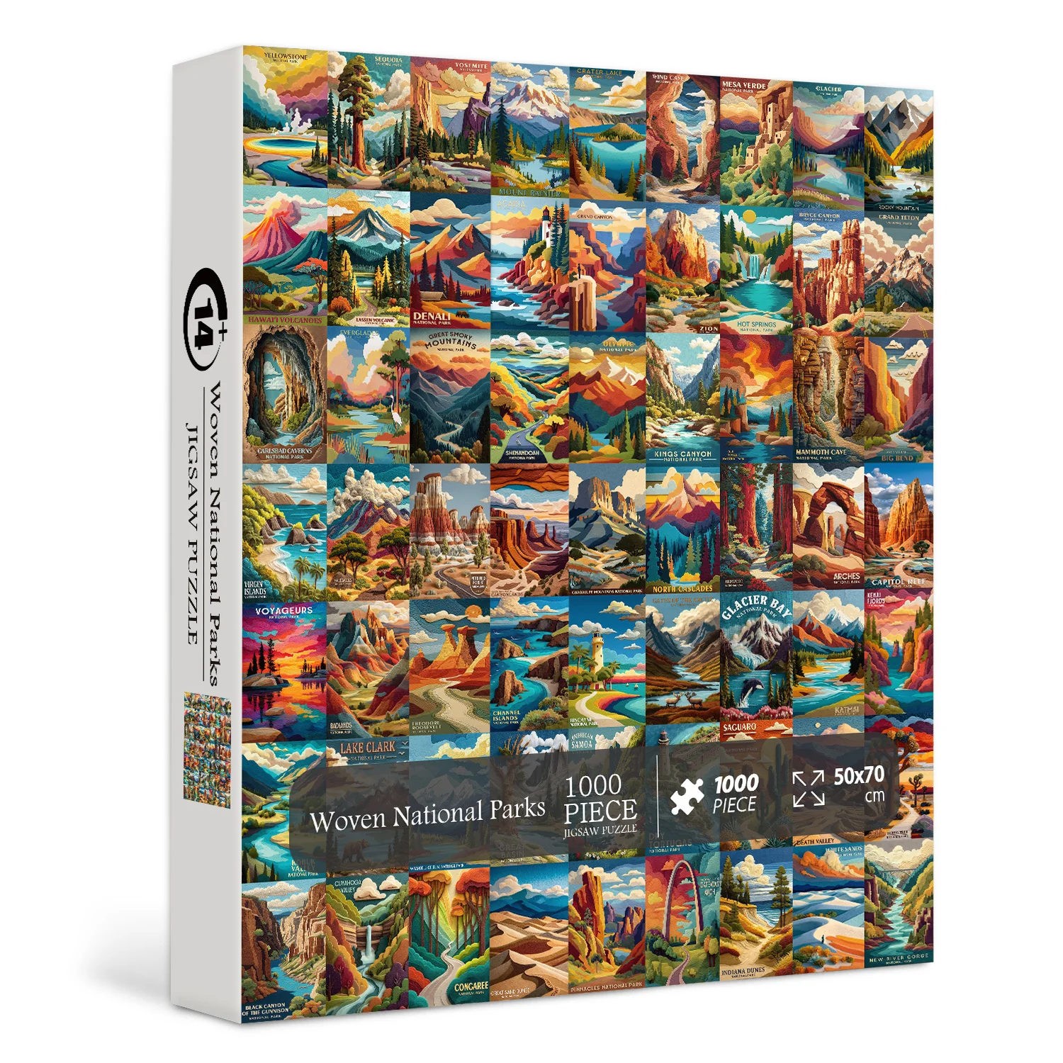 Woven National Parks Jigsaw Puzzle 1000 Pieces