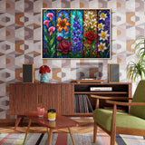 Elegante puzzle con cani con fiori, 1000 pezzi
