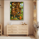 Stilvolles Blumenhunde-Puzzle 1000 Teile