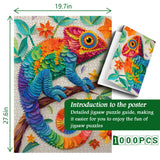 Elegante puzzle con cani con fiori, 1000 pezzi
