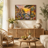 Elegante puzzle con cani con fiori, 1000 pezzi