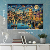 Elegante puzzle con cani con fiori, 1000 pezzi