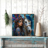 Elegante puzzle con cani con fiori, 1000 pezzi