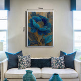 Elegant Blue Flower Jigsaw Puzzle 1000 Pieces