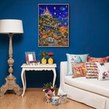 Stilvolles Blumenhunde-Puzzle 1000 Teile