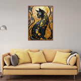 Black Gold Cat Jigsaw Puzzle 1000 Pieces