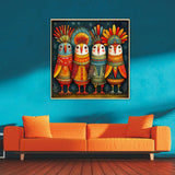 Feather Crown Tribe Jigsaw Puzzle 1000 Pieces