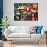 Starry Cat Chorus Jigsaw Puzzle 1000 Pieces