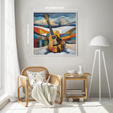 Geometric Guitar Jigsaw Puzzle 1000 Pieces