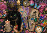 Elegante puzzle con cani con fiori, 1000 pezzi