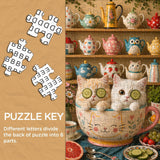 Kitty Tea Time Jigsaw Puzzle 1000 Pieces