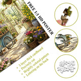 Puzzle élégant de chiens de fleurs 1000 pièces