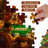 Elegante puzzle con cani con fiori, 1000 pezzi
