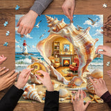 Seaside Shell House Jigsaw Puzzle 1000 Pieces