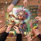 Puzzle patchwork floral 1000 pièces