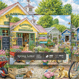 Stilvolles Blumenhunde-Puzzle 1000 Teile