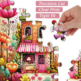 Elegante puzzle con cani con fiori, 1000 pezzi