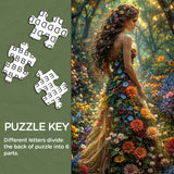 Elegante puzzle con cani con fiori, 1000 pezzi