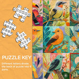Stilvolles Blumenhunde-Puzzle 1000 Teile
