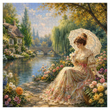 Elegante puzzle con cani con fiori, 1000 pezzi