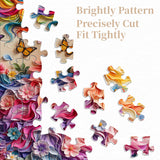 Elegante puzzle con cani con fiori, 1000 pezzi