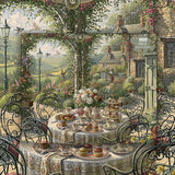 Stilvolles Blumenhunde-Puzzle 1000 Teile