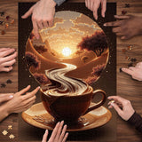 Schwarzes Gold Rosenprozzel Puzzle 1000 Stücke