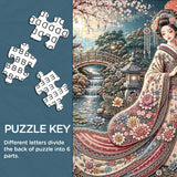 Stilvolles Blumenhunde-Puzzle 1000 Teile